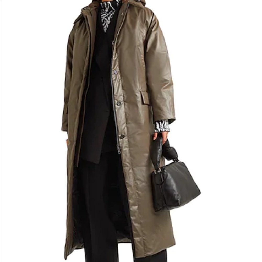 KASSL EDITIONS padded puffer coat, dark khaki, size L. NEW!!!